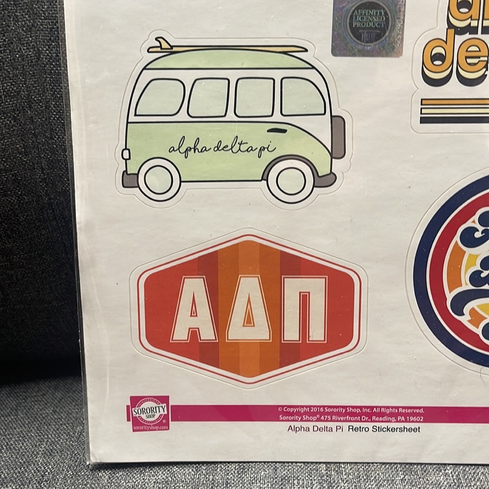 Alpha Delta Pi Retro Sticker Sheet’s - Picture 8 of 11